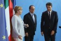 Merkel, Hollande şi Renzi decid viitorul Uniunii Europene în largul Mediteranei